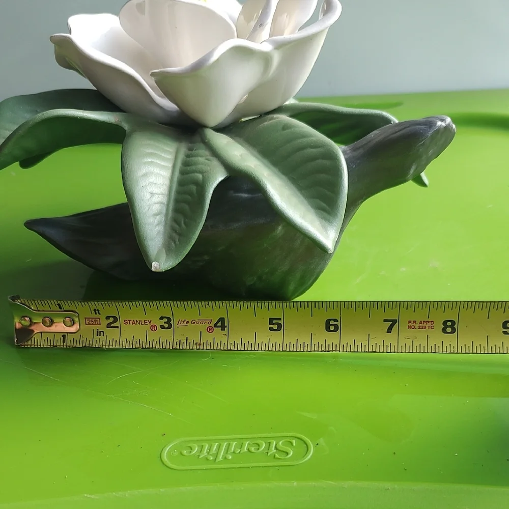 Elegant White Ceramic Flower Accent